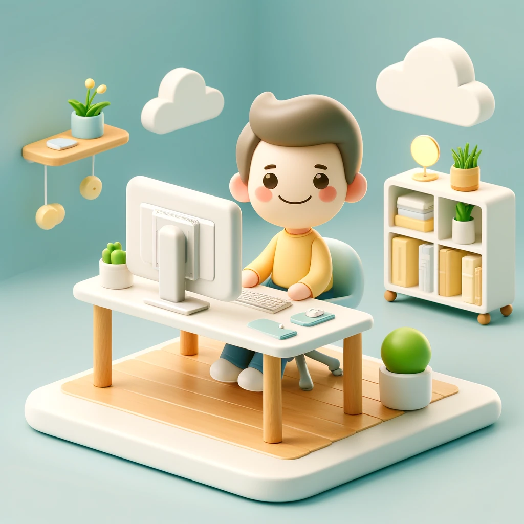 깔끔한 데스크테리어