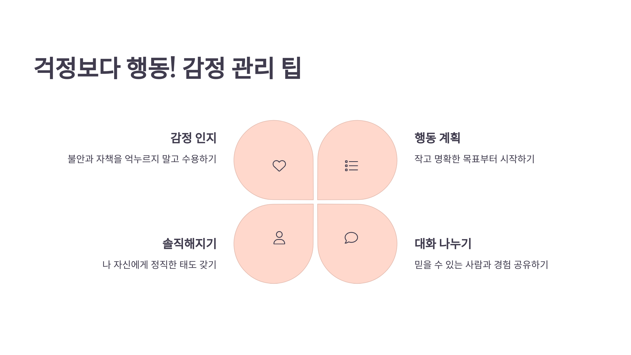 😟 걱정보다 행동! 감정 관리 팁