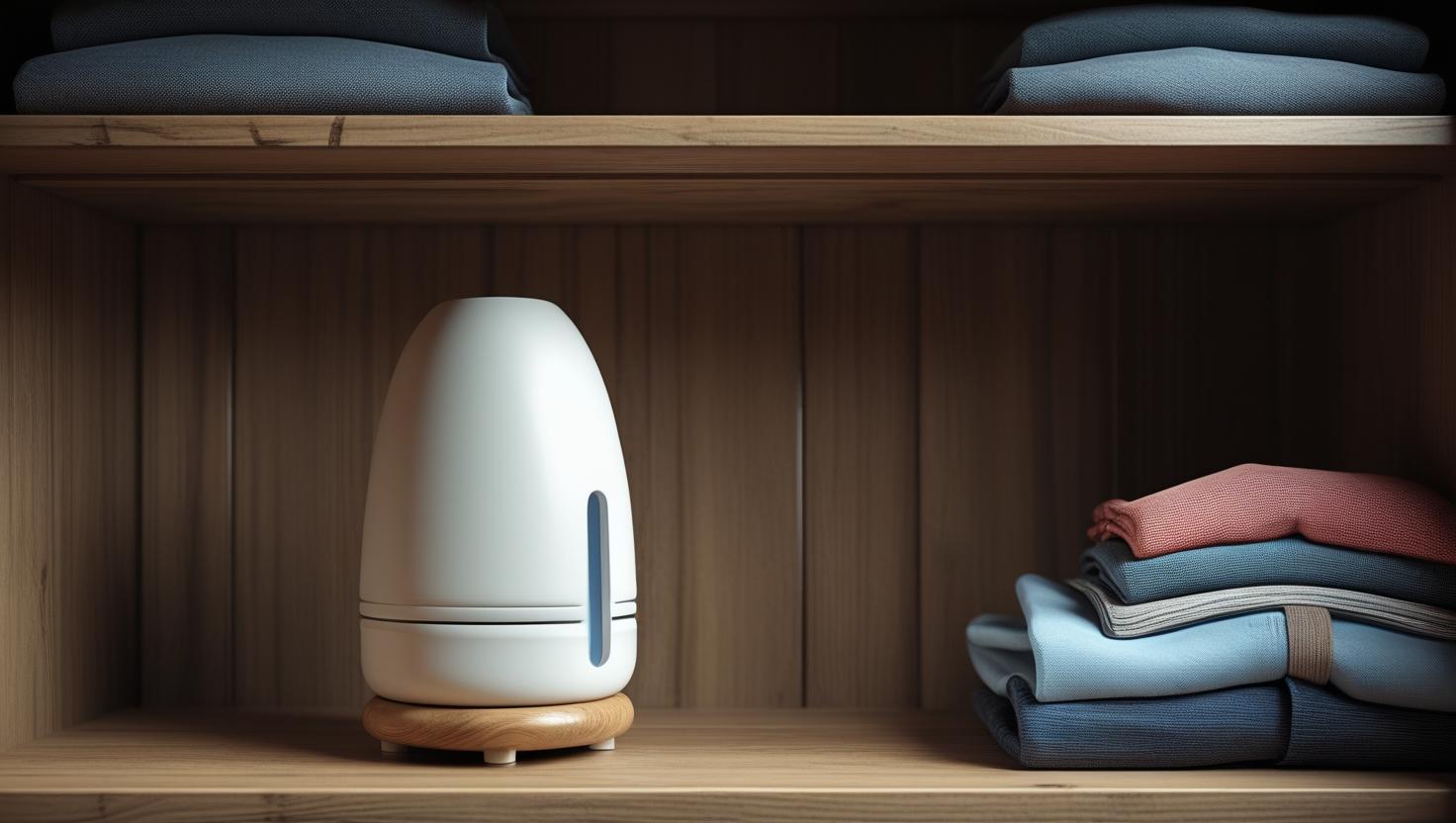 옷 장 속 제습기