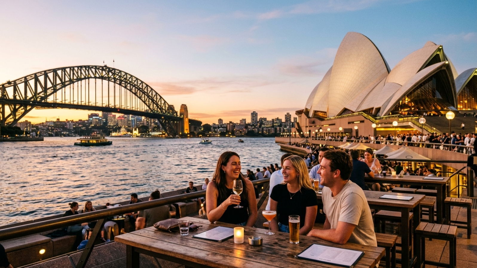 오페라하우스와 하버브리지를 한눈에 담는 명소, Opera Bar