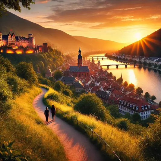 하이델베르크 성과 대학교 전경, 역사적 명