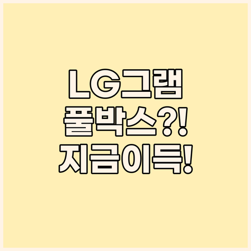 LG 그램 15ZB95N 풀박스 패키..