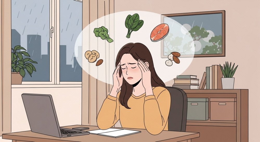 머리 지끈지끈 쑤실 때 약보다 먼저 찾으세요! 냉장고 속 천연 두통약 BEST 6