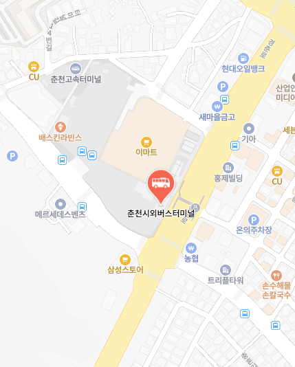 춘천시외버스터미널 위치