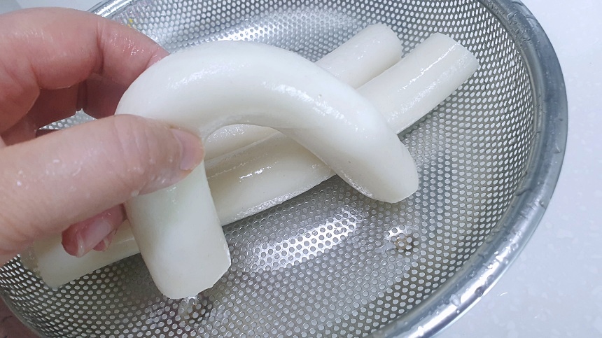 냉동-가래떡-해동