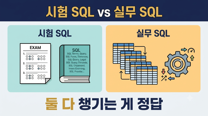 시험과 실무 SQL 차이