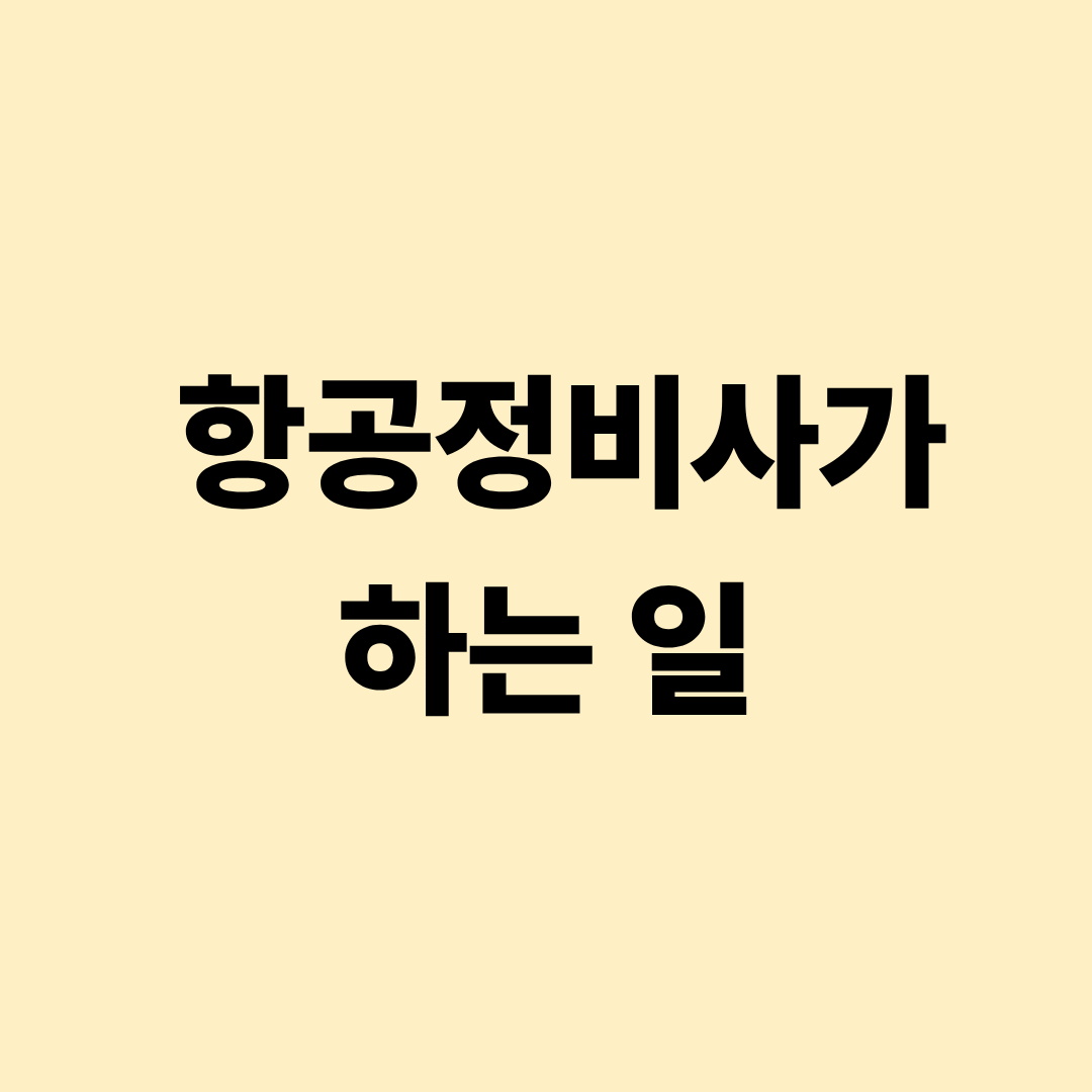 항공정비사의 항공기 점검과 정비 안전 관리 실무 이미지