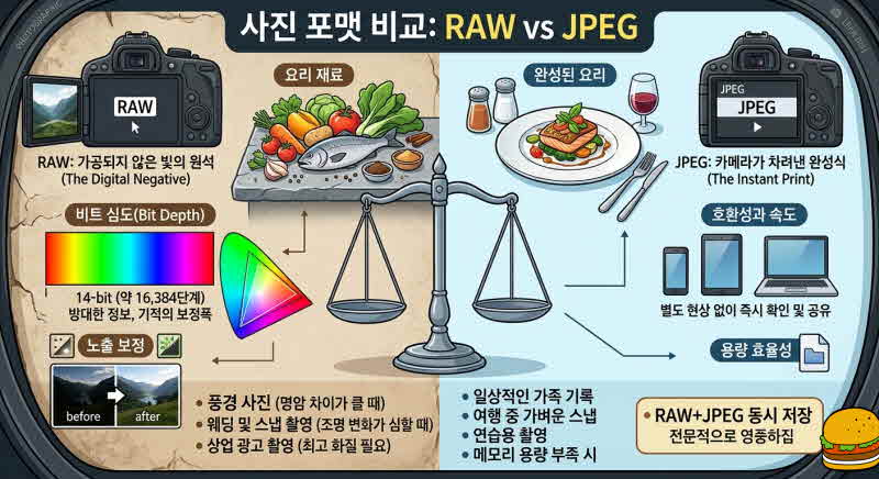 RAW파일 vs JPEG파일