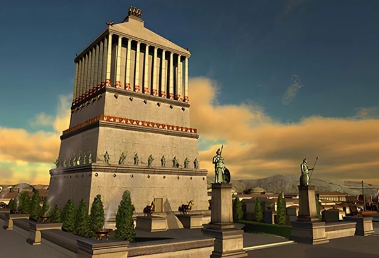 할리카르나소스의 영묘 재현 그림