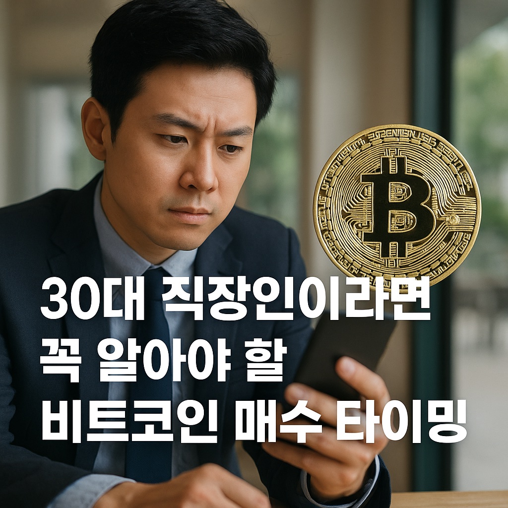 30대 직장인이라면 꼭 알아야 할 비트코인 매수 타이밍