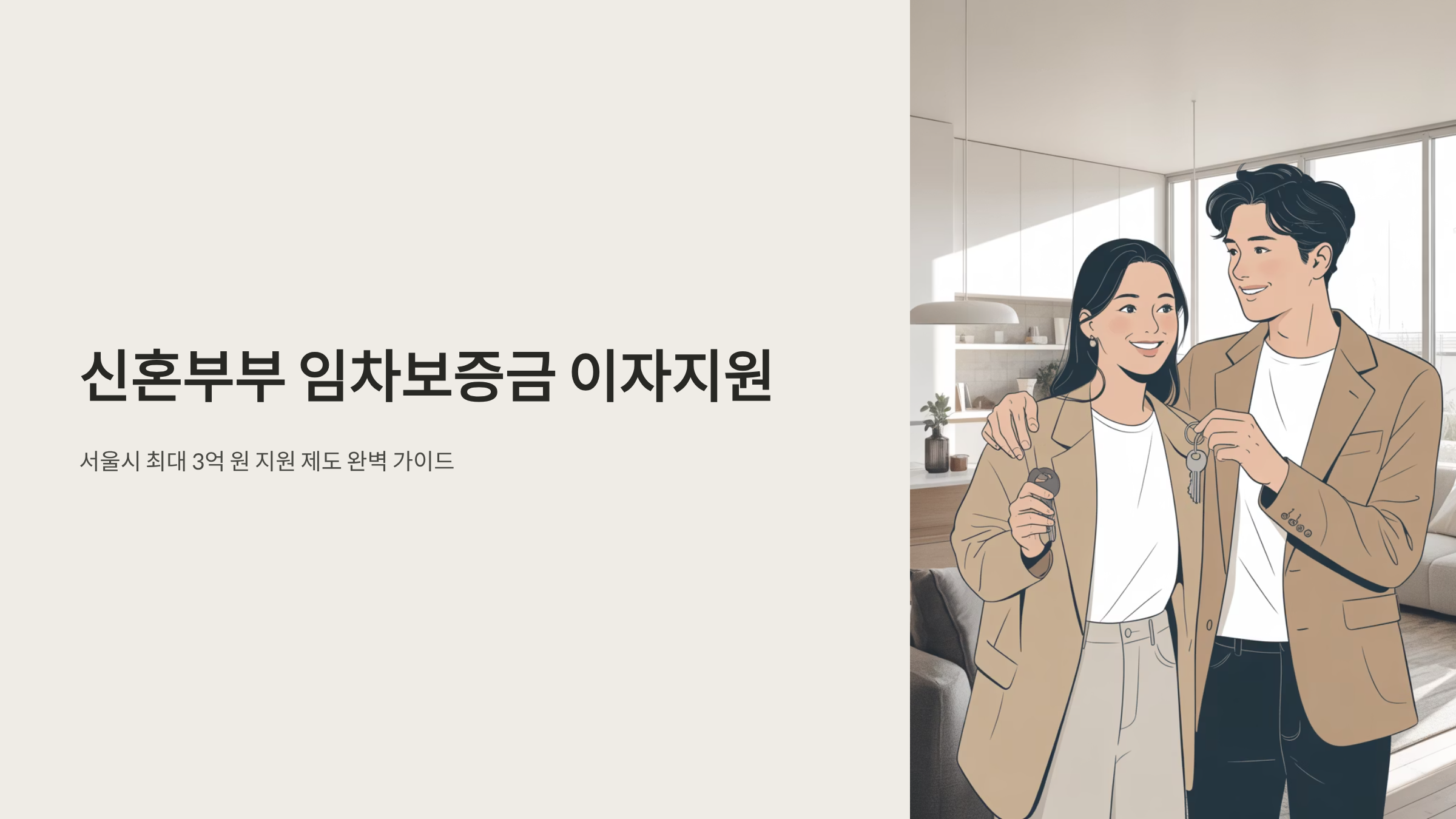 신혼부부 임차보증금 이자지원 서울 ❘ 자격요건·3억 한도·서류 안내