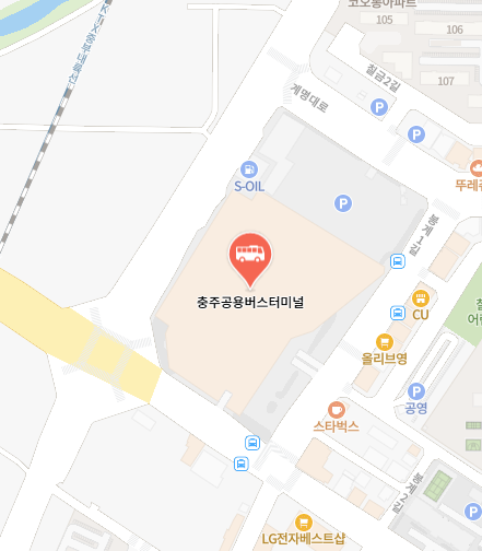 충주공용버스터미널 위치 지도