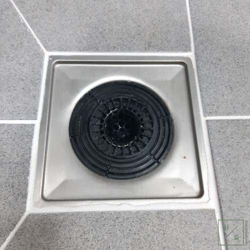 하수구트랩-거름망-장착