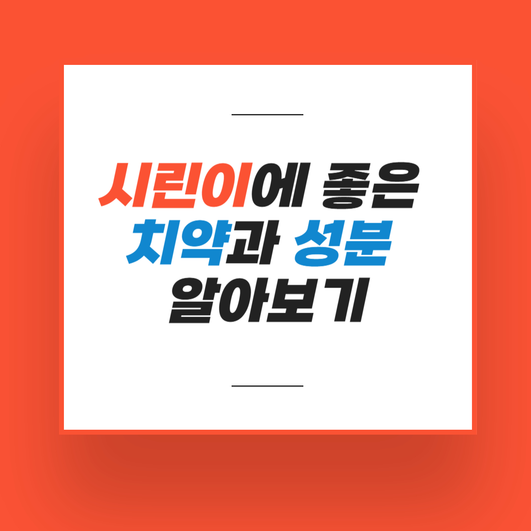 시린이 치약을 알아보자