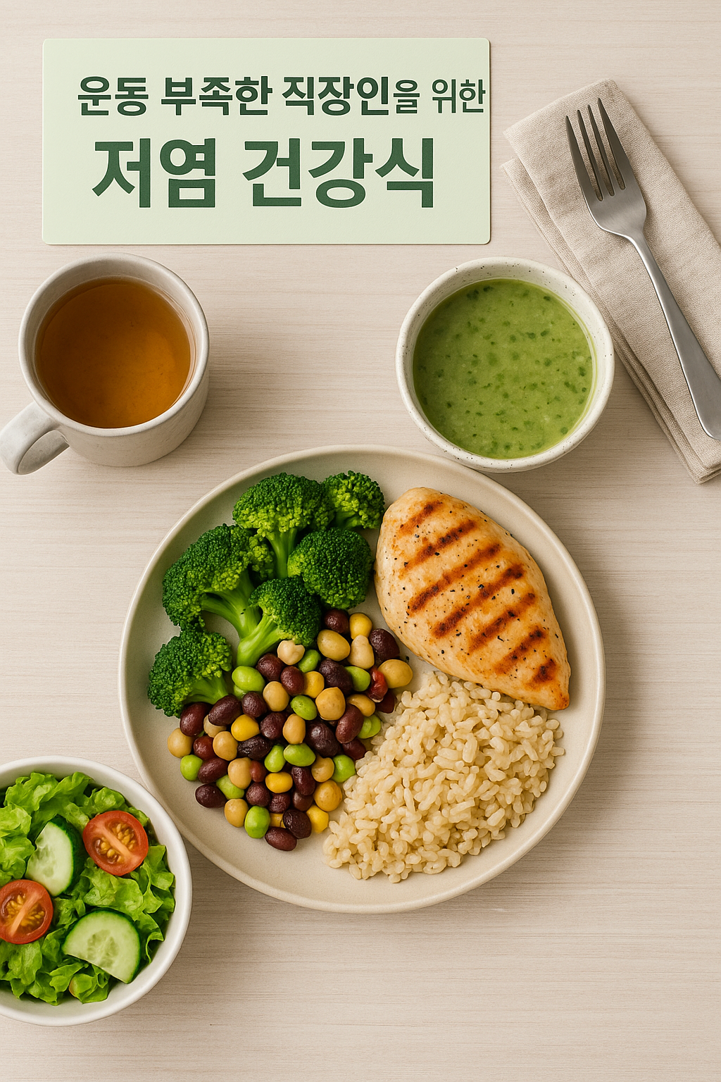 운동 부족한 직장인을 위한 저염 건강식