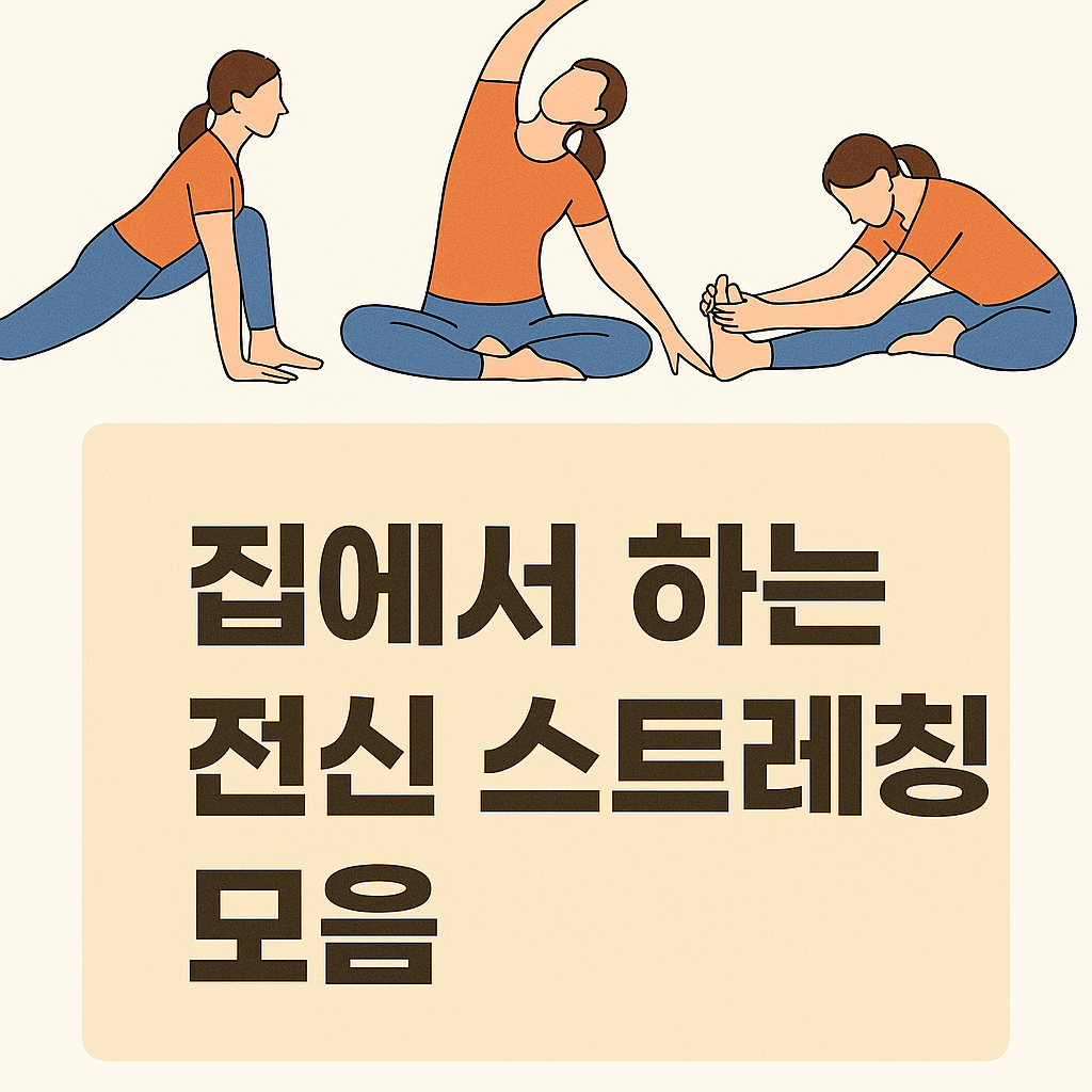 집에서 하는 전신 스트레칭 모음