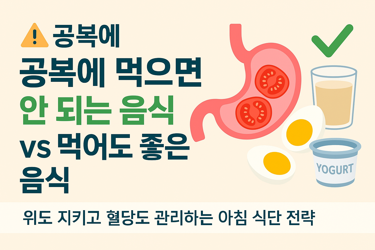공복에 먹어도 되는 음식 안되는 음식 썸네일