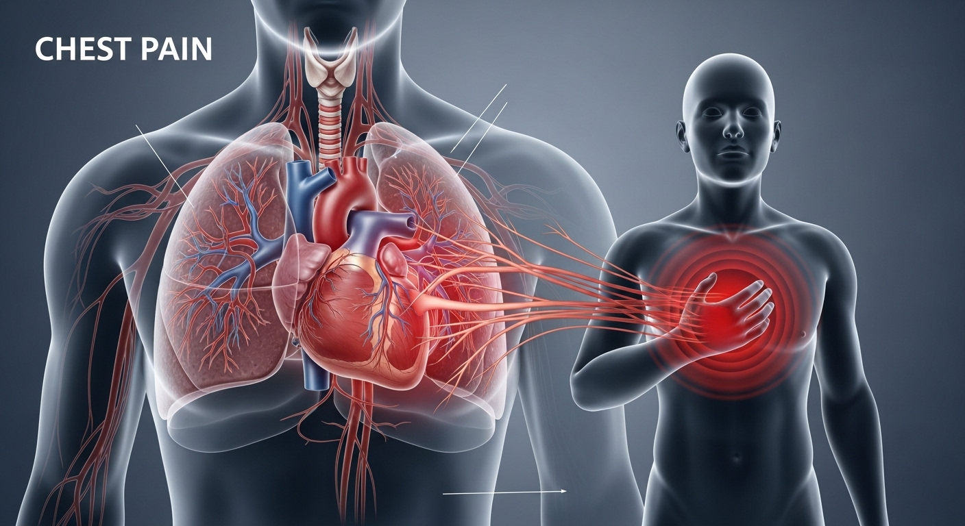 가슴통증, 심장통증, 내과진료, 심장내과, 늑간신경통, 역류성식도염, 공황장애, 근육통, 통증진료과, 가슴검사