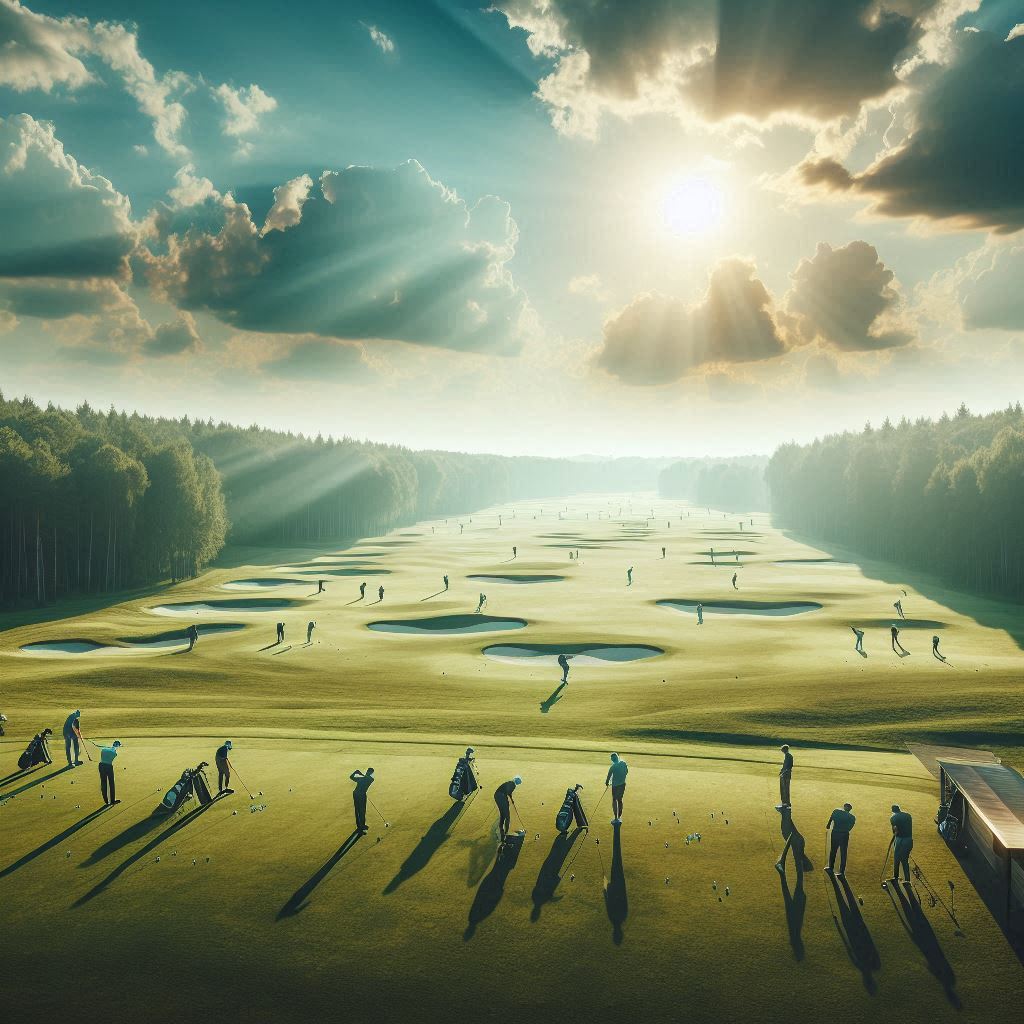 실외골프연습장 배경