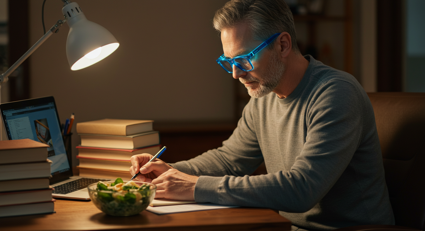 중년 눈 안경 보호 식단