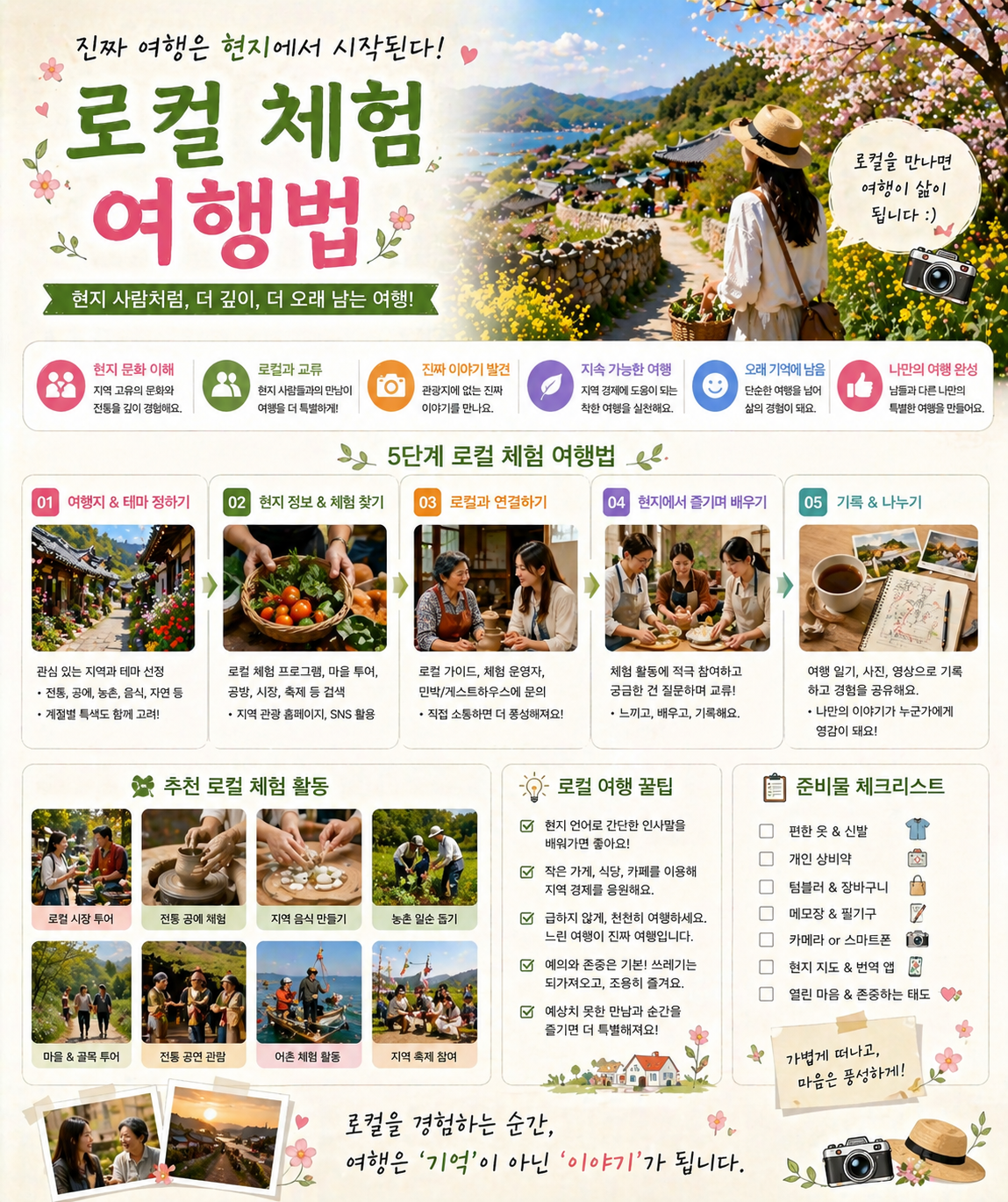 로컬 체험 여행법 관련 사진