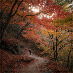 2025년 단풍 절정 시기 &ndash; 강원권 단풍 명소 가상 이미지