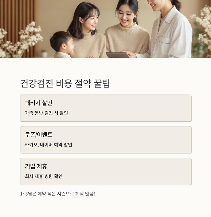 2025 건강검진 비용 총정리 항목별 가격표와 꿀팁 요약 이미지