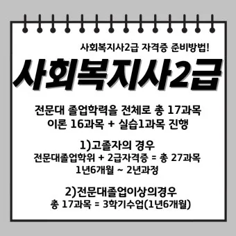 사회복지사2급 응시자격 학습방법 취업전망 중장년 재취업 로드맵_25
