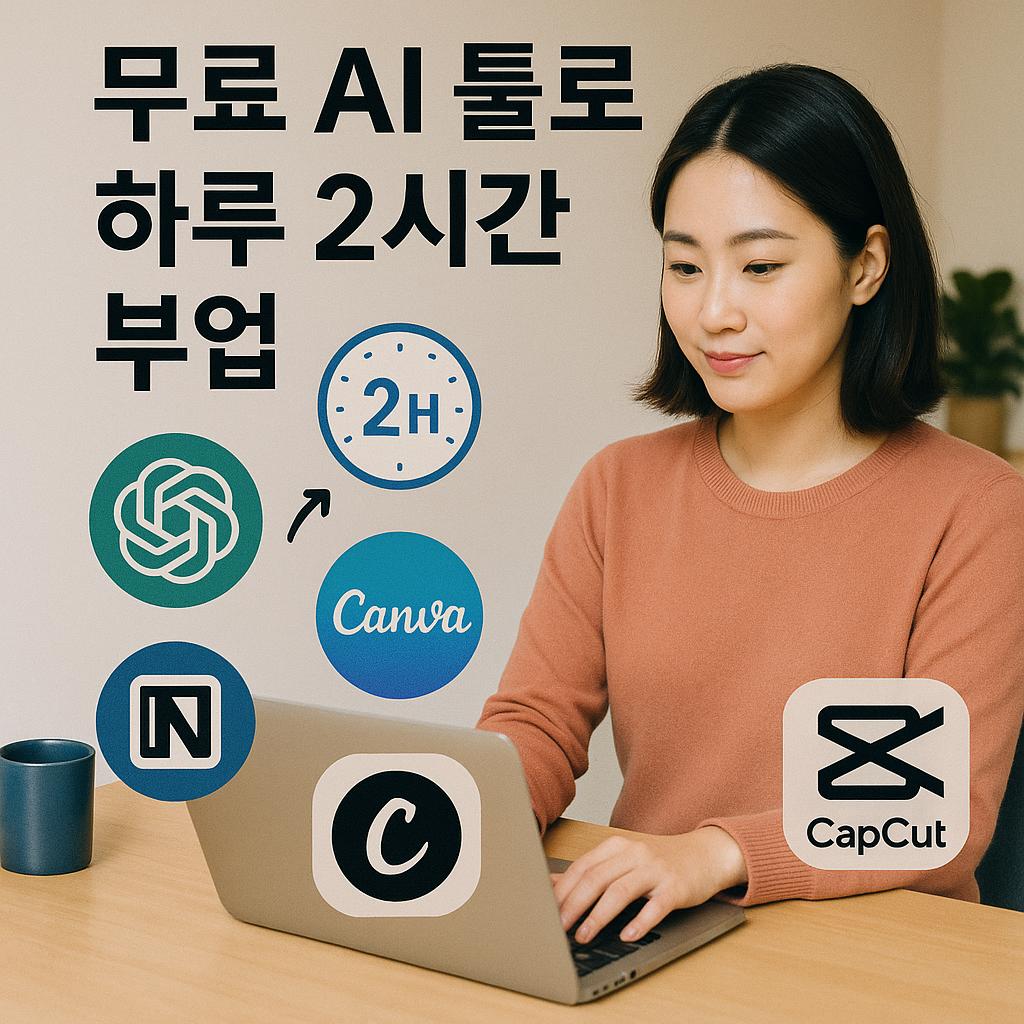 무료 AI 툴로 하루 2시간 부업