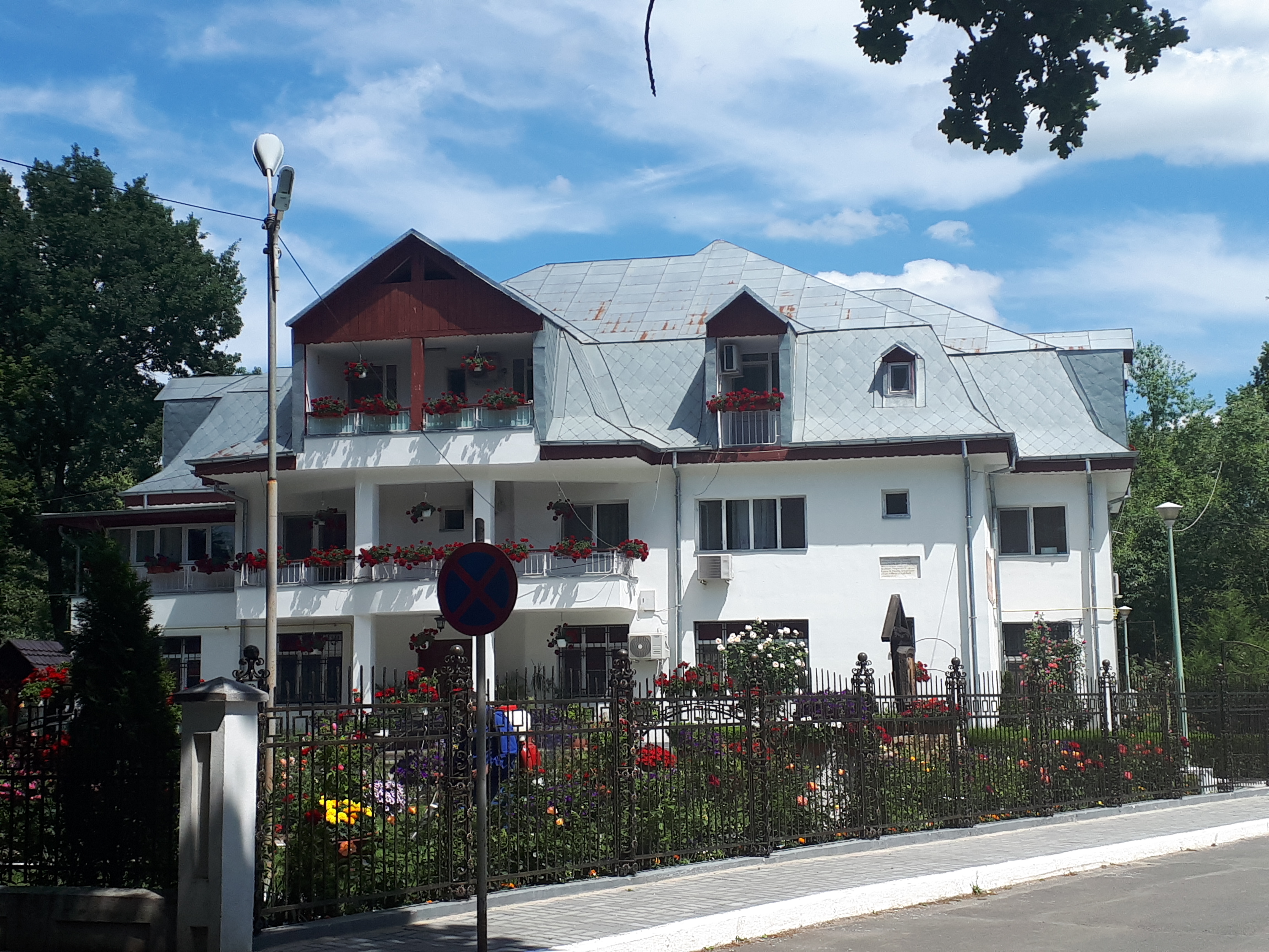 루마니아 슬로보지아 주님의 승천 대성당 뒤편의 예쁜 건물