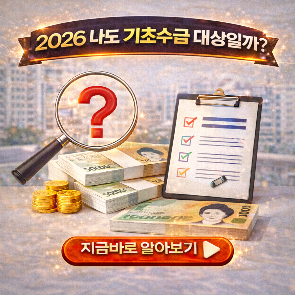“나도 기초수급 대상일까?” 2026 생계·의료급여 기준과 소득인정액표 확인법