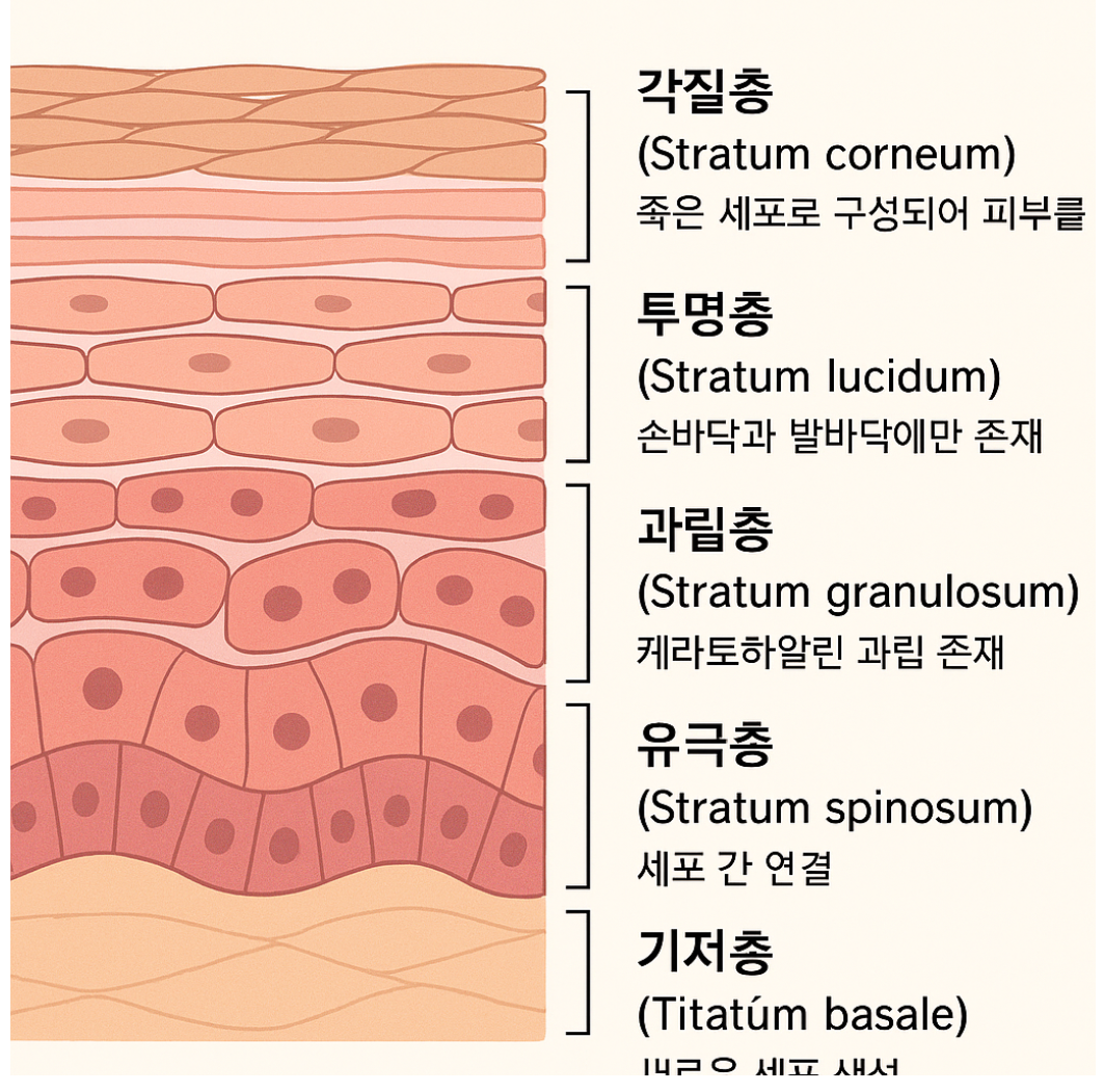 피부 조직 구조와 기능
