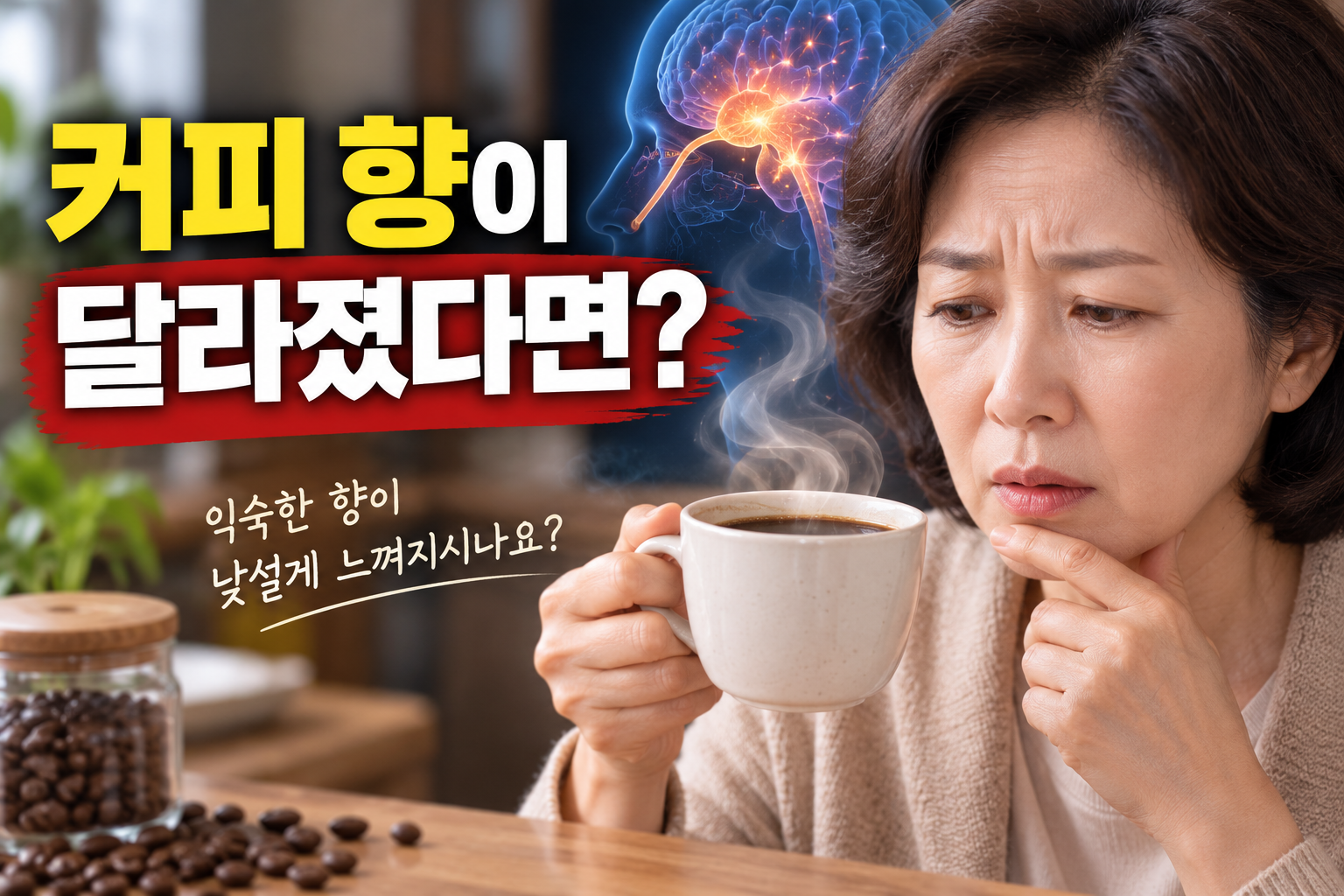 치매 초기증상 후각 변화 커피 향 구별과 치매 예방 생활습관