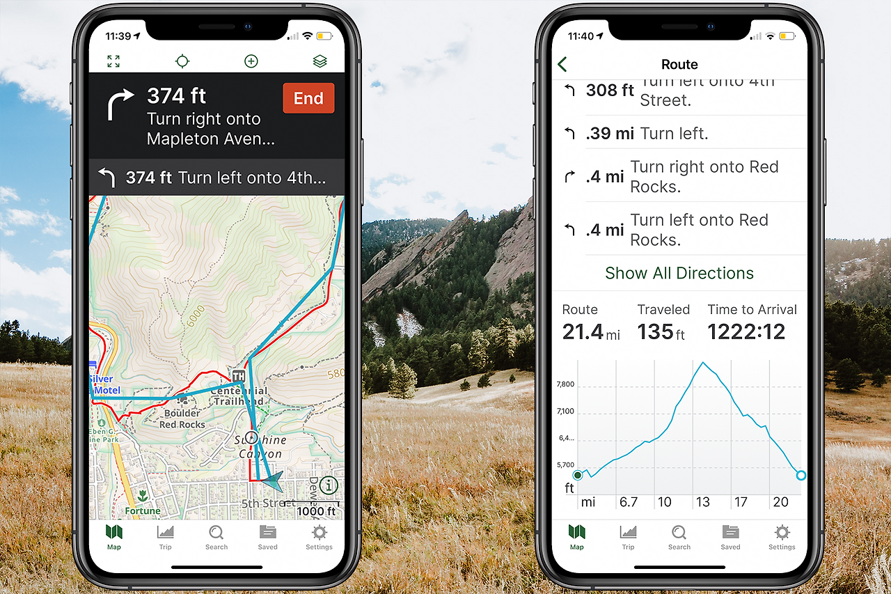 가이아 GPS Gaia GPS 등산용 오프라인 지도 안내