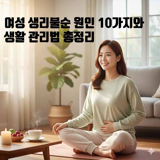 여성 생리불순 원인 10가지와 생활 관리법 총정리