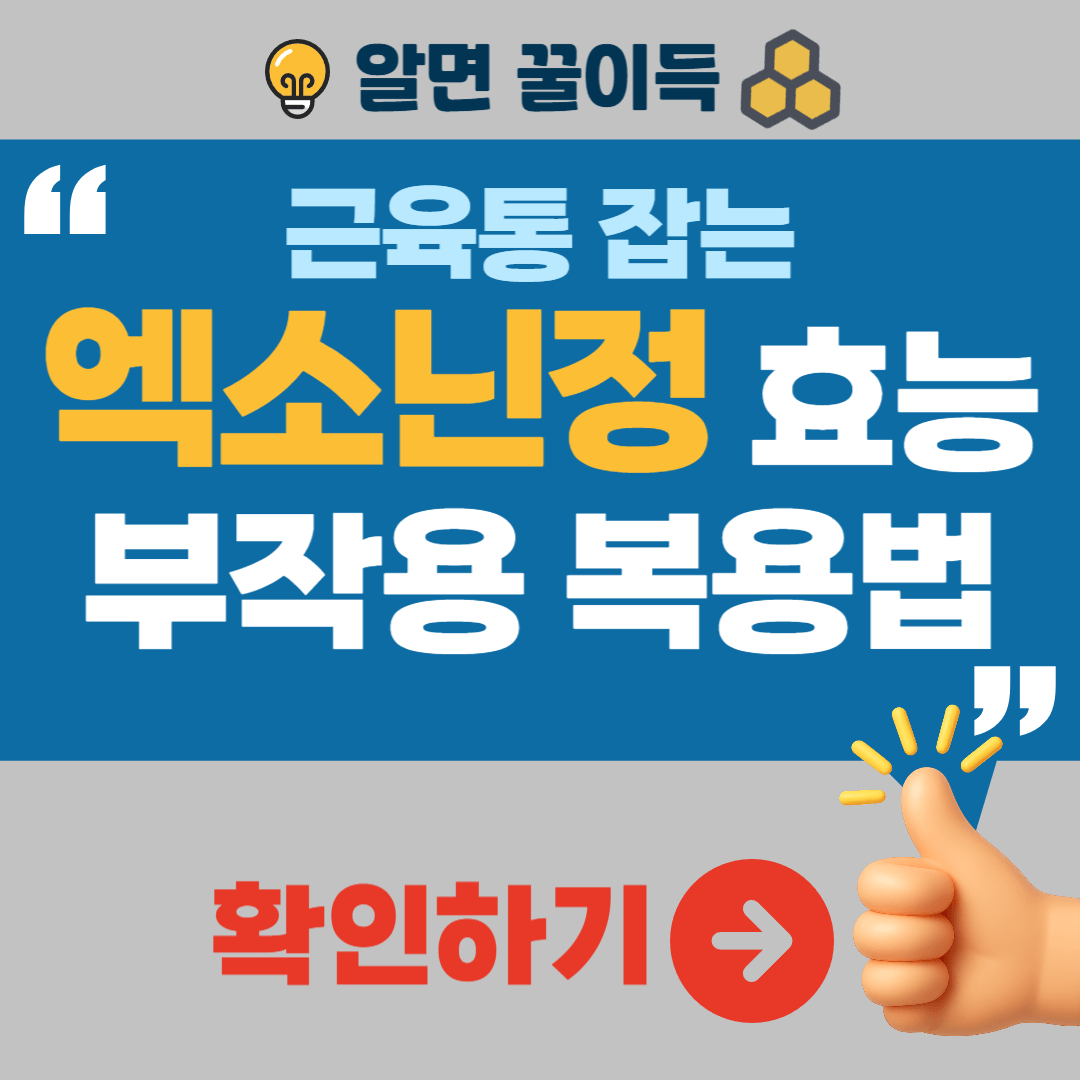 엑소닌정 효능 부작용 복용법