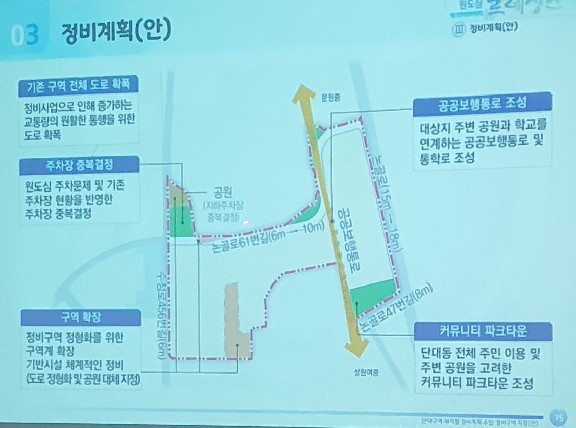 단대구역 재개발 기본 정비계획