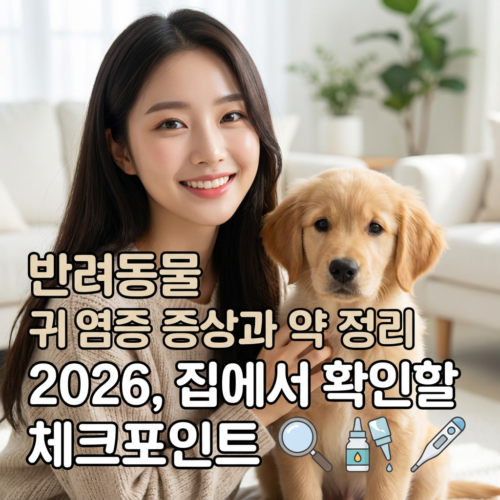 반려동물 귀염증 증상과 약 정리 2026 | 집에서 확인할 체크포인트