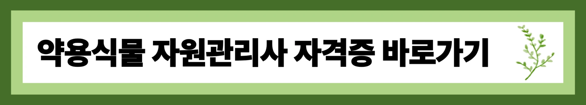 약용식물 자원관리사 자격증 취득 방법 총정리🌿｜단기 합격 전략까지 한 번에
