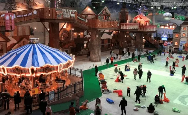 원마운트 스노우파크 썰매 타기