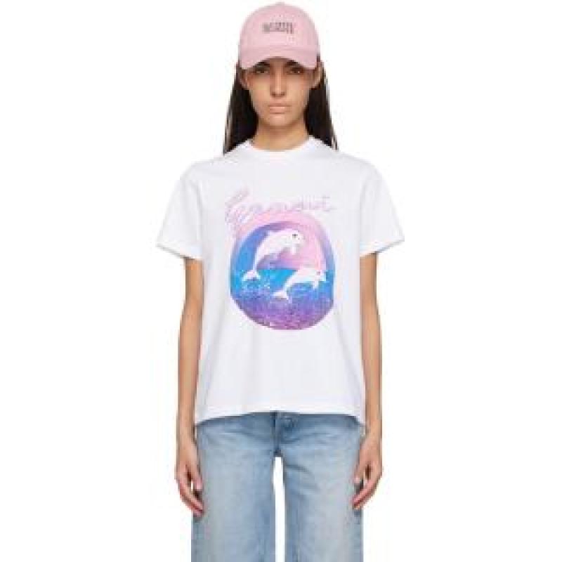 GANNI 간니 반팔 티셔츠 돌핀 돌고래 가니
