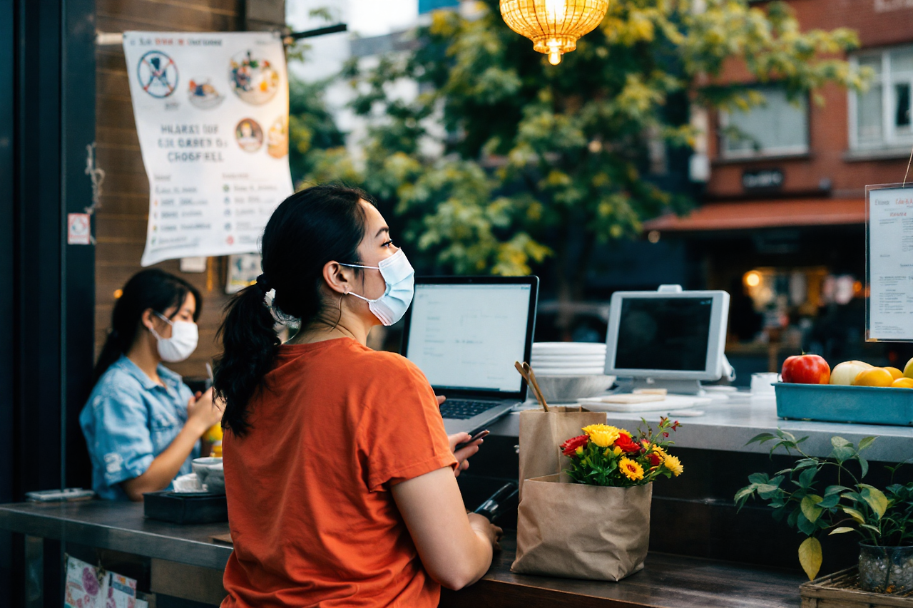 폐업걱정하는 소상공인