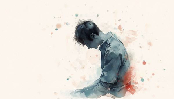 INFJ는 갈등을 정면으로 부딪쳐 해결하는 것에 큰 에너지가 듭니다. 그래서 상처를 받아도 그 자리에서 크게 싸우기보다, 조용히 마음의 문을 닫는 방식을 선택하기 쉽습니다에 관한 그림입니다