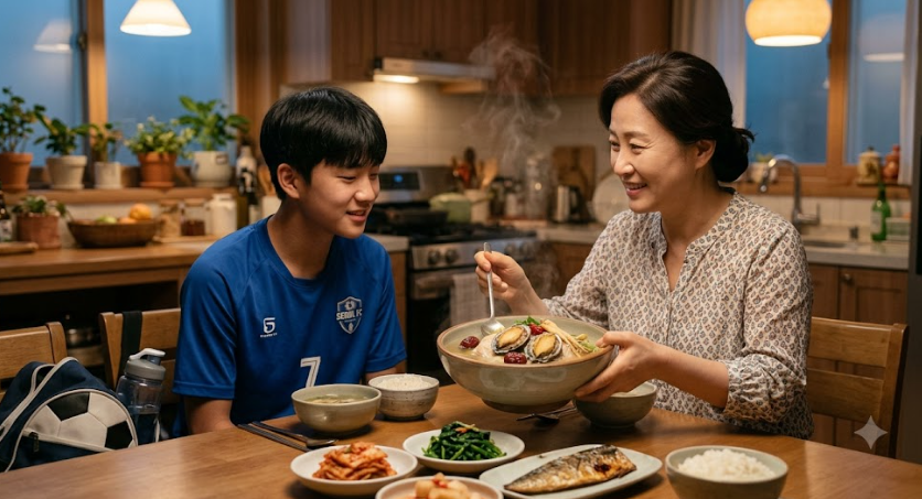 축구선수 자녀 보양식 (피로 회복, 관절 보호, 가성비 식단)