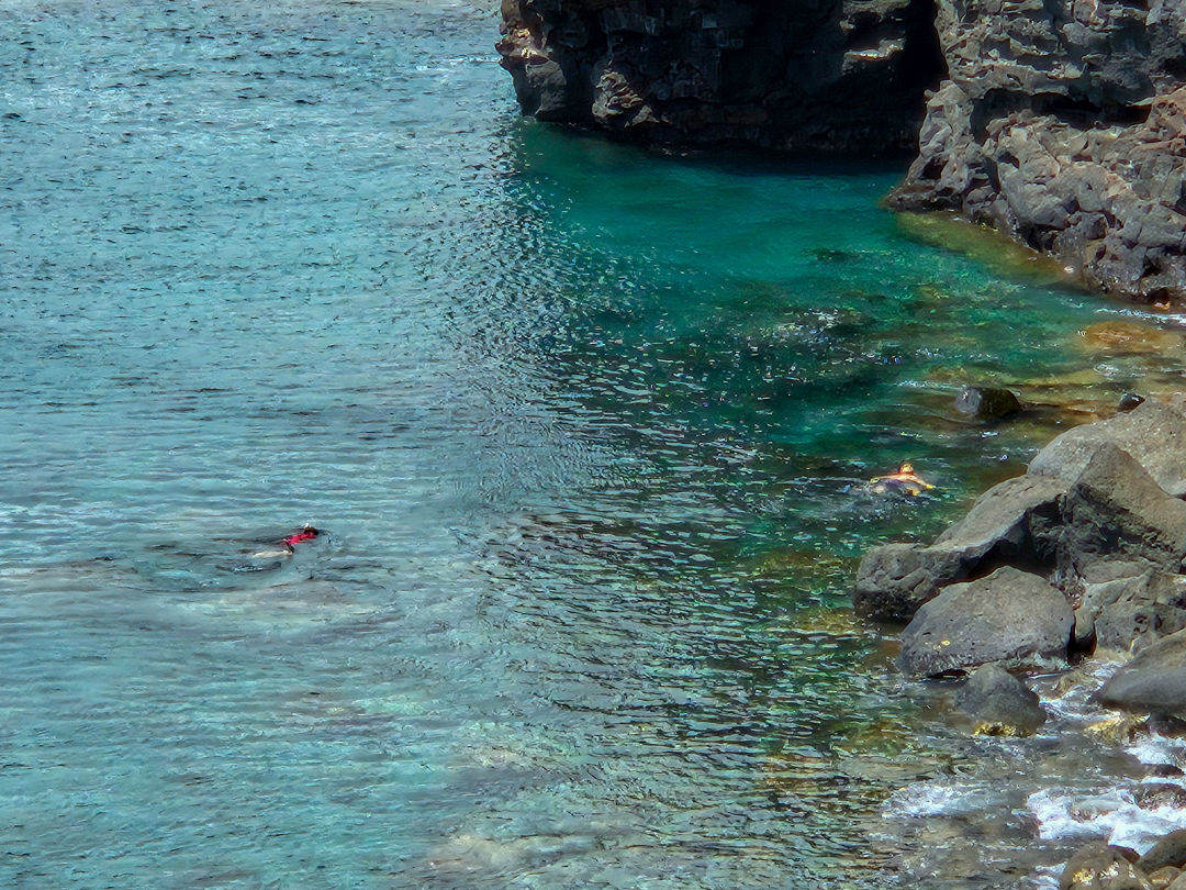 하와이 사우스 포인트 바다 수영