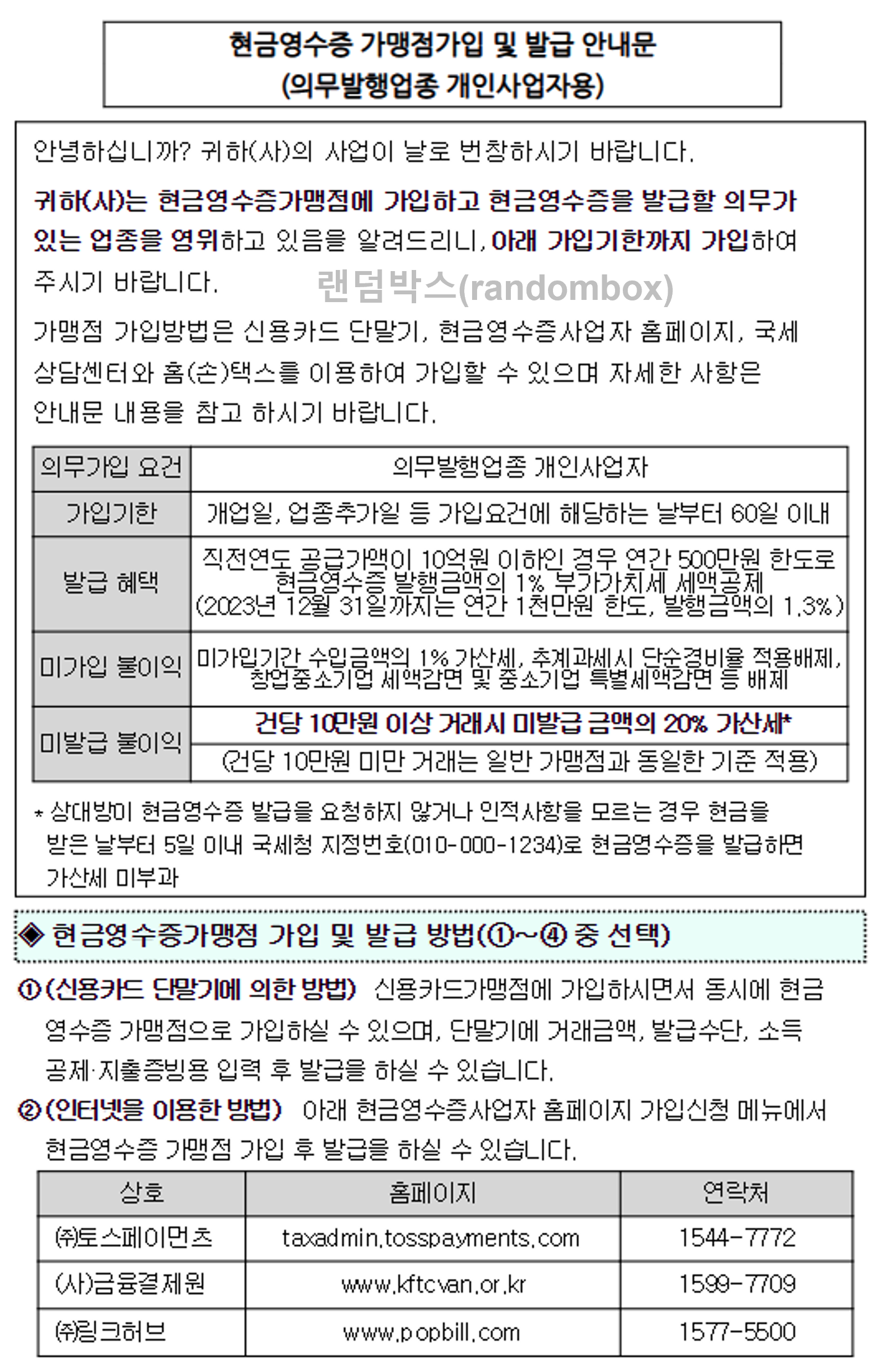 사업자등록증 재발급