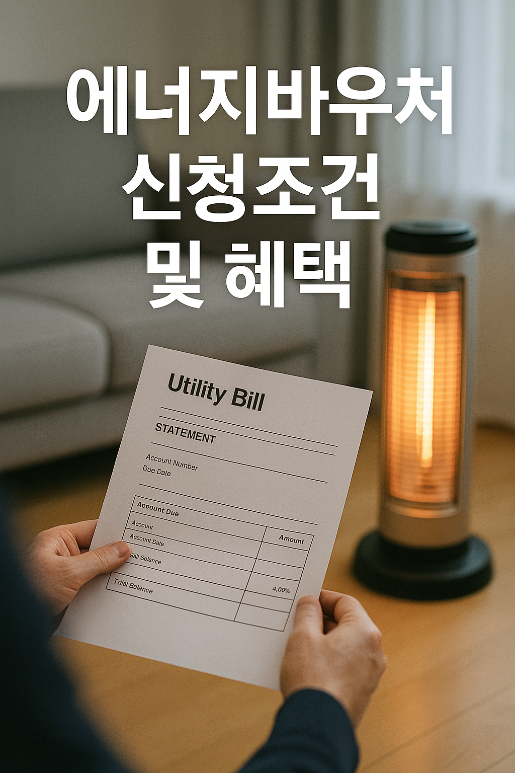 에너지바우처 신청 조건 혜택