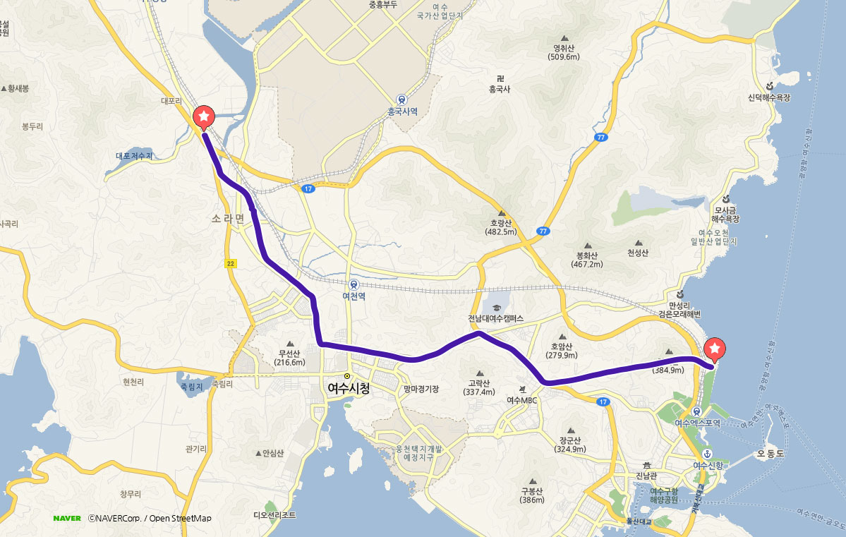 여수 가볼만한곳 베스트 10 : 여수 여행 1박2일 추천