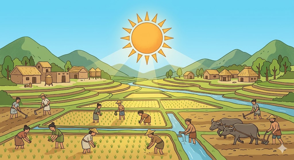 고대농경시대에 태양력을 사용해야 하는 모습