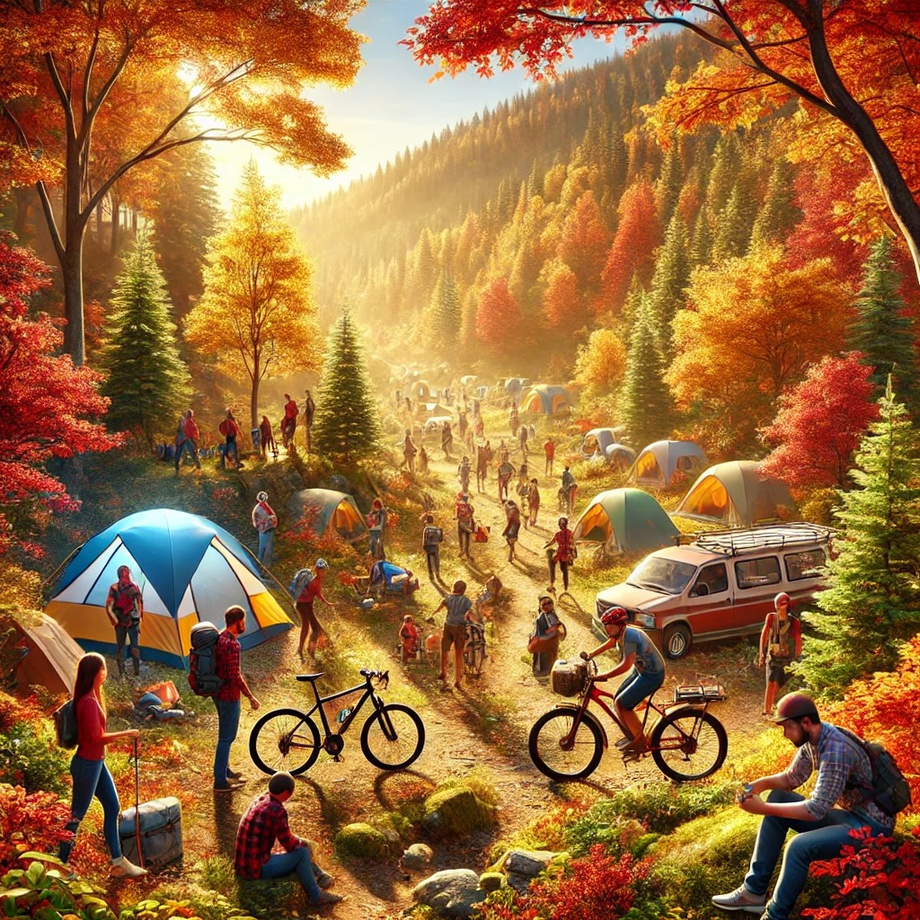 가을의 아웃도어 활동